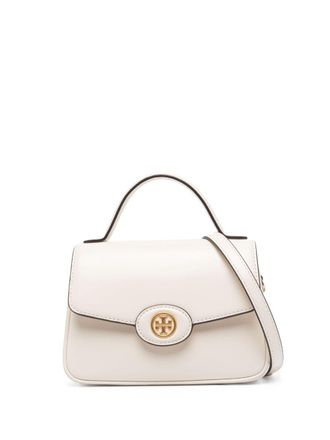 Tory Burch Robinson Spazzolato leather shoulder bag - women - Calf Leather - One Size - Neutrals