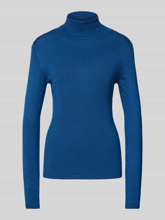Ichi Strickpullover mit Rollkragen Modell MAFA in Blau, Gr&ouml;&szlig;e M