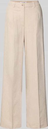 b.young B.Young Wide Fit Stoffhose aus Viskose-Mix Modell Dazia in Schlamm, Gr&ouml;&szlig;e 34