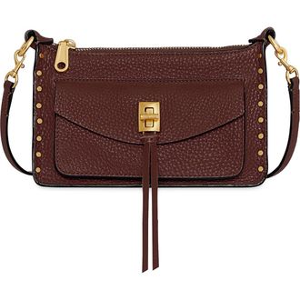Rebecca Minkoff Mini Darren Leather Crossbody Bag in Cherrywood at Nordstrom Rack