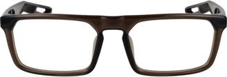Nike NI-1063756 Stainless Steel Rectangle Eyeglasses - Brown