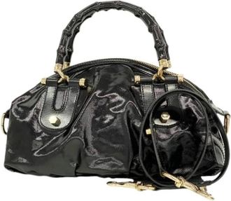 Gucci Pre-owned Handbags, female, Black, Size: ONE SIZE Pre-owned Vintage Handbag