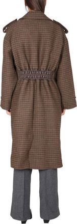 The Mannei Reverse Tooth Wool Coat - Brown