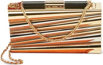 Ferragamo x Sara Battaglia Metal Sinila clutch bag - Gold