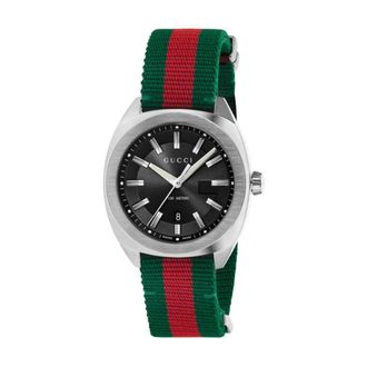 Gucci Accessoires, Heren, Grijs, ONE Size, Nylon, Gg 2570 Horloge