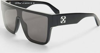 Off-white Mens Syracuse Square Full Rim Sunglasses - Black/Grey - Size: ONE size