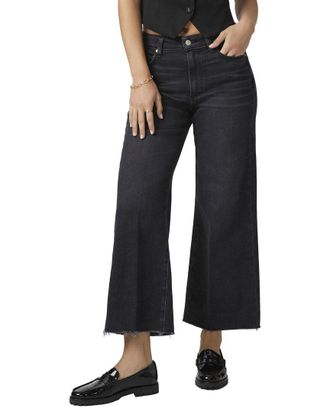 Paige Anessa Raw Hem Black Lotus Jean