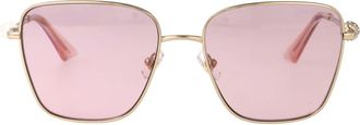 Jimmy Choo London Stijlvolle Zwarte Zonnebril met Stijl 0Jc 4005Hb - Dames - Zonnebrillen - Geel - 56 MM - Accessoires