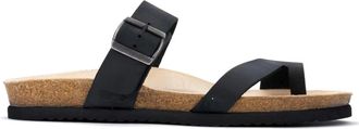 Mephisto Stijlvolle herensandaal - Heren - Slippers - Zwart - 48 EU - Leer - Schoenen