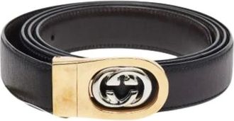 Gucci Pre-owned Belts, female, Black, Size: ONE SIZE Pre-owned Leather Belt