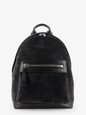 Tom Ford Zaino in suede con maxi zip frontale - TOM FORD - gender_Man