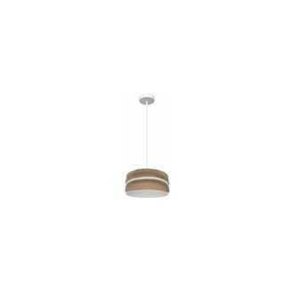 Fabrilamp Fabrilamp - Colgante Natalia 1xe27 Blanco/saco-blanco Regx30x30 Cm