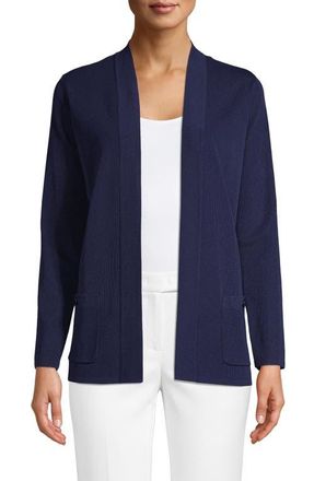 Anne Klein Malibu Open Front Cardigan in Distant Mountain at Nordstrom, Size Xx-Small