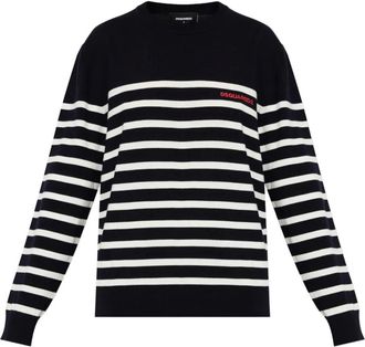 Dsquared2 Maglione a righe - Blu