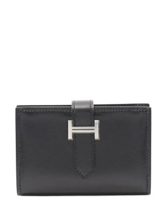 Herm&egrave;s 2024 Mini Calfskin Bearn card holder - Black