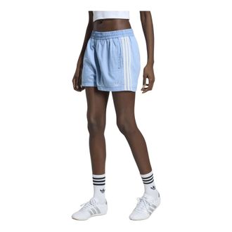adidas Summer Glow Denim Shorts - Dames - Korte sportbroeken - Blauw - 2XS - Denim - Fitness