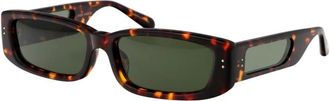 Linda Farrow Talita Zonnebril voor stijlvolle zonbescherming - Dames - Zonnebrillen - Veelkleurig - 54 MM - Accessoires