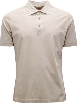 People of Shibuya Takao Jersey Shirt - Heren - Polos - Beige - S - Tops