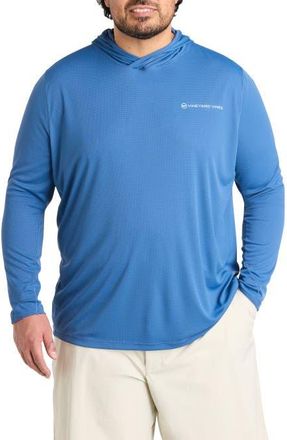 Vineyard Vines Big & Tall Sun Tech Hoodie in Moonshine Cationic at Nordstrom, Size 4X Big
