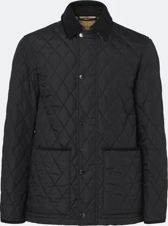 Burberry Haddington quilted corduroy-trimmed jacket
