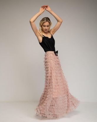 Tantra Lange rok met tule ruches