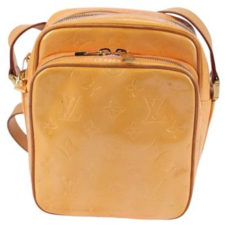 Louis Vuitton Wooster Monogram Vernis Beige Patent_Leather Bag (Pre-Owned)