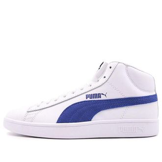 Puma Smash v2 Mid L White Blue 366924-01
