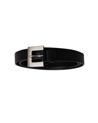 Saint Laurent Saint Laurent riem met gesp in zwart leer