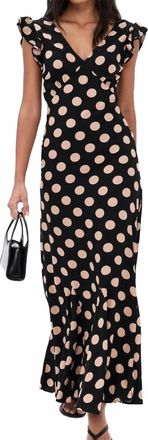 Beach Riot Elodie Dress In Midnight Polka Dot