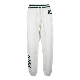 Polo Ralph Lauren Tuta Trainingsbroeken - Dames - Sweatpants - Wit - S - Katoen - Broeken