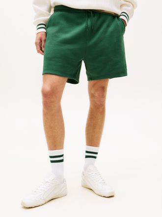 Tommy Jeans Sweatshorts TOMMY JEANS TJM FLAG BEACH, Herren, Gr. XXL, N-Gr, shadow pine, Sweatware, Obermaterial: 80% Baumwolle, 20% Polyester, Hosen Sweatshorts