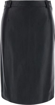 Mauro Grifoni Skirts - Dames - Leren & Su&egrave;de rokken - Zwart - S - Rokken