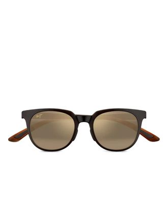 Maui Jim round gradient-temples sunglasses - unisex - Acetate - 50 - Brown
