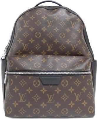 Louis Vuitton Pre-owned Discovery Monogram Macassar Coated Canvas Backpack - Heren - Vintage Rugzakken - Bruin - ONE Size - Vintage
