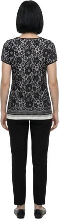 Dolce & Gabbana Lace-Knit T-Shirt - Black