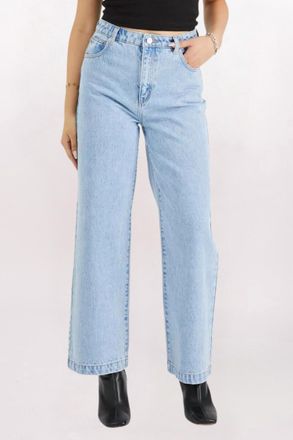 Abrand Carrie High Rise Wide Leg Jeans In Light Vintage Indigo