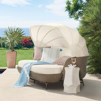 Frontgate Malia Daybed - Standard, Rumor Snow - Frontgate