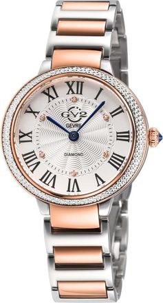 Gevril Group Rome Brillante Quartz White Dial Ladies Watch 122104B