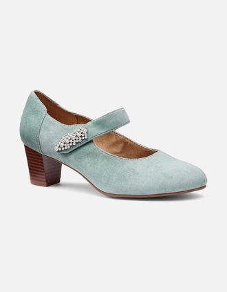 Hotter Womens Duet Mary Jane Court Shoes - Blue - Size: 6.5