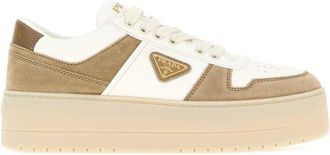 Prada Beige Logo Sneakers