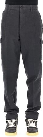 Eleventy Rechte Broek - Heren - Straight fit broeken - Grijs - W34 - Katoen - Broeken
