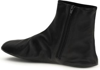 The Row Womens Leather Ankle Boots Black Upper: Lambskin