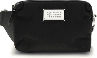 Maison Margiela Zwarte Lederen Schoudertas