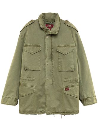 Roy Rogers Military-Inspired Gabardine Field Jacket