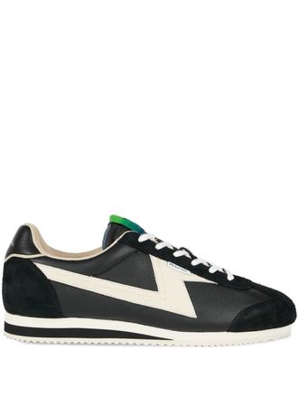 Paul Smith Atalanta leren sneakers met vlakken - Zwart