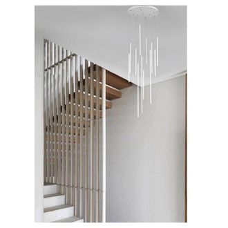 Trade Shop Trade Shop Traesio - Trade Shop - Lampadario Sospeso 105w Moderno Pendenti Led Bianco Luce 6500k 4000k 3000k Lp-45b