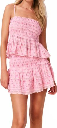 LoveShackFancy Condie Cami Top In Raspberry Fields