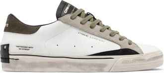 Crime London Distressed 2.0 Sneaker - Heren - Sneakers - Wit - 43 EU - Leer - Schoenen