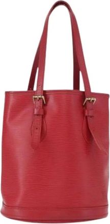 Louis Vuitton Pre-owned Bucket Bags, female, Red, Size: ONE SIZE Pre-owned Bucket Bag