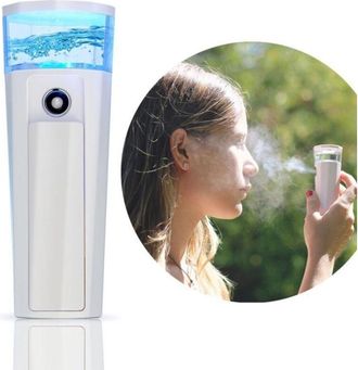 Trade Shop Trade Shop - Nano Sauna Facciale Compatto 969 Portatile Palmare Pulizia Viso Vapore Ricarica